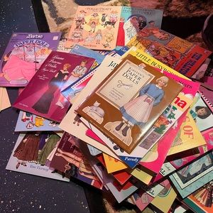 Large lot of paper doll books all excellent condition